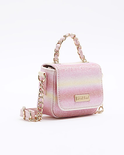 Girls pink ombre mini crossbody bag