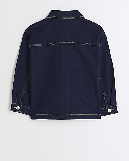 Boys blue pocket denim jacket