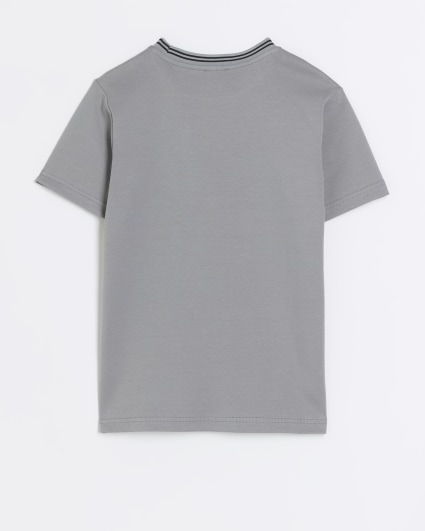 Boys grey utility pocket t-shirt