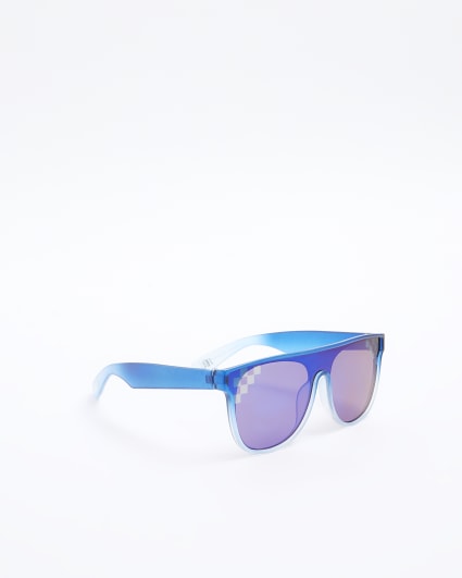 Mini boys blue ombre visor sunglasses