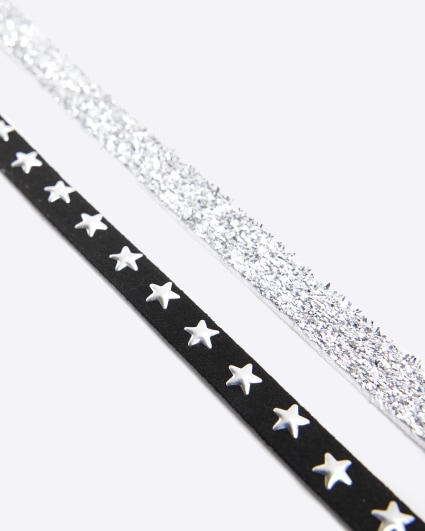 Black star choker necklace 2 pack