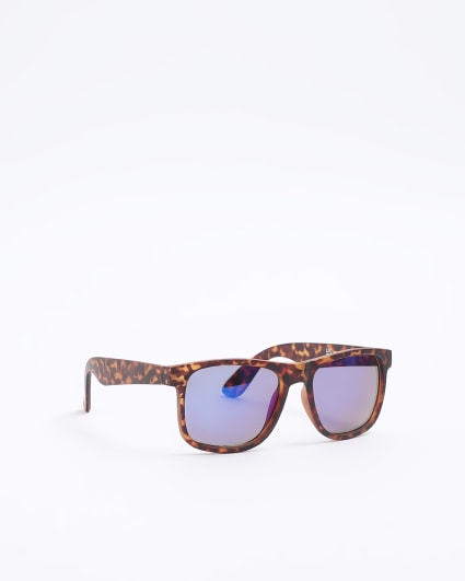 Boys brown tortoise wayfarer sunglasses
