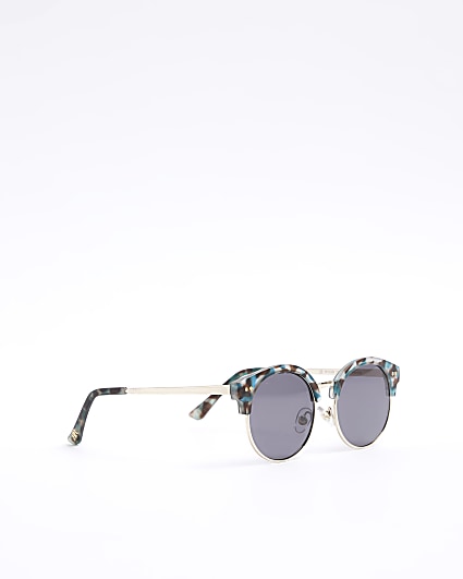 Boys brown round tortoise sunglasses