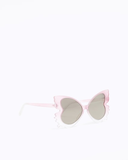 Girls pink ombre butterfly sunglasses