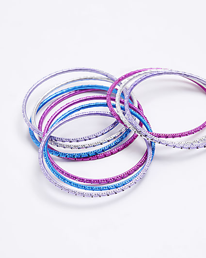 Girls purple bangles bracelet