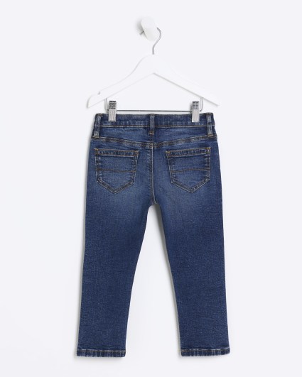 Mini boys blue relaxed slim jeans