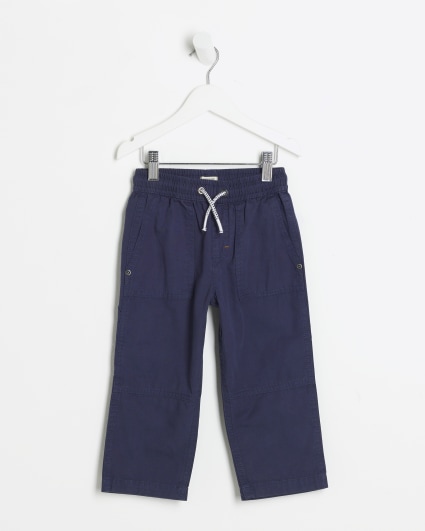 Mini boys navy utility carpenter trousers