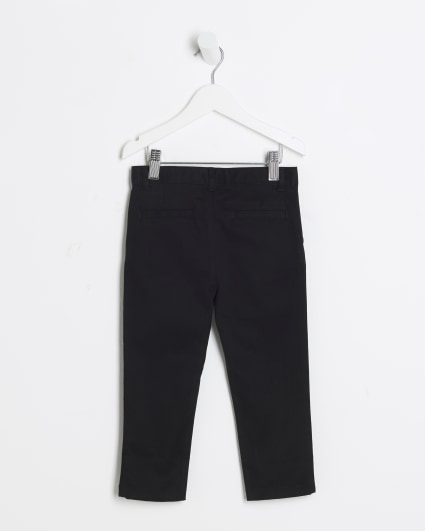 Mini boys black smart chino trousers