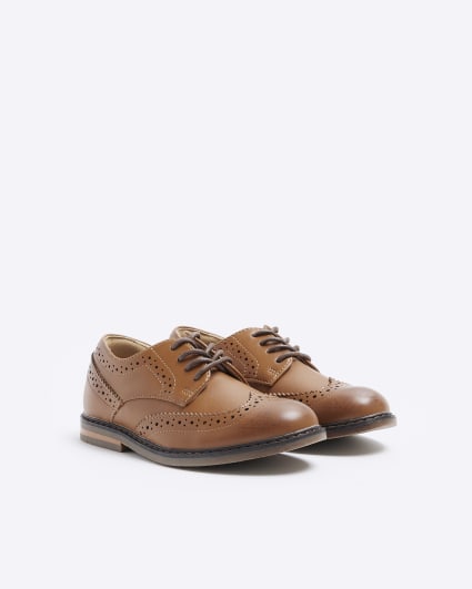 Childrens hot sale tan brogues