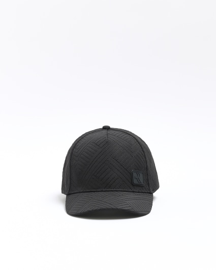 Boys black quilted cap