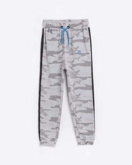 Boys grey angel & rocket camo joggers