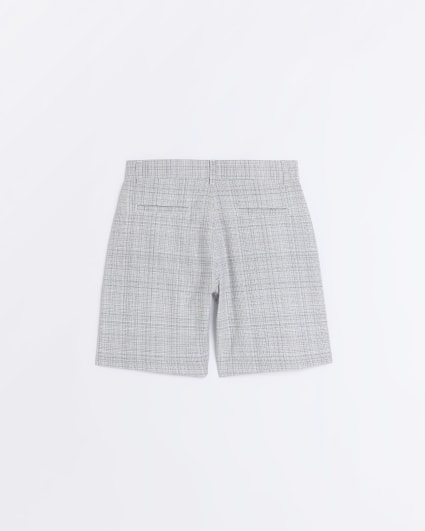 Boys grey marl textured shorts