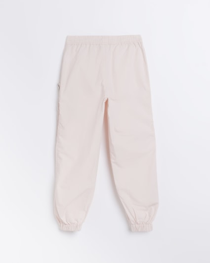 Girls Pink Chain Cargo Trousers