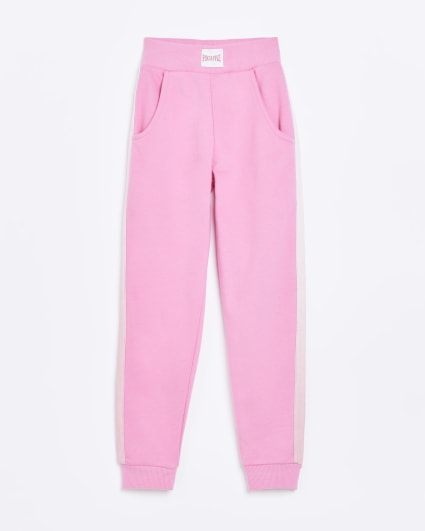 Girls Pink Pineapple Ombre Joggers