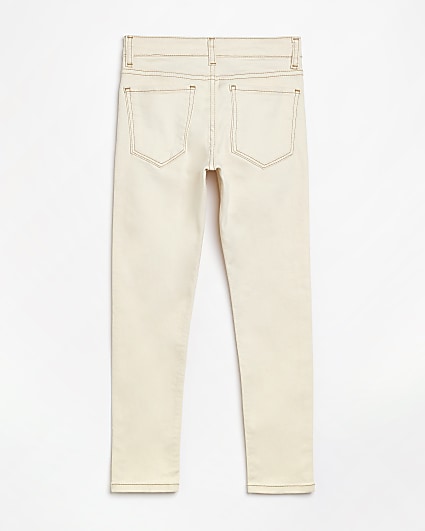 Boys ecru skinny jean