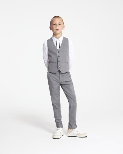 Kids grey outlet suit