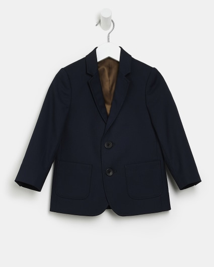 Mini boys navy tailored suit jacket