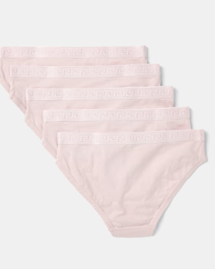 Girls pink briefs 5 pack