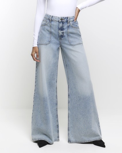 Wide leg jeans river hot sale island