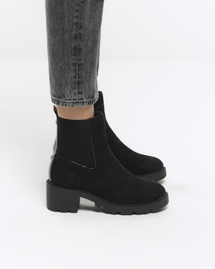 river island ladies black boots