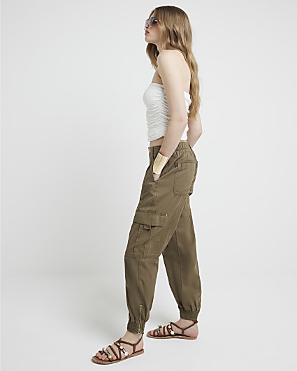 Chain Detail Fitted Cargo Trouser  Cargo trousers, Trousers women