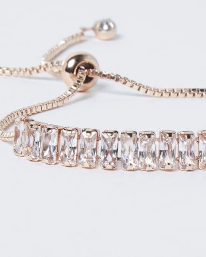 Rose gold diamante bracelet