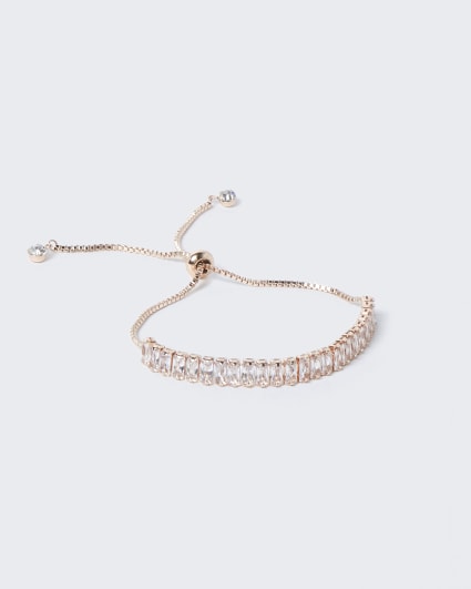 Rose gold diamante bracelet