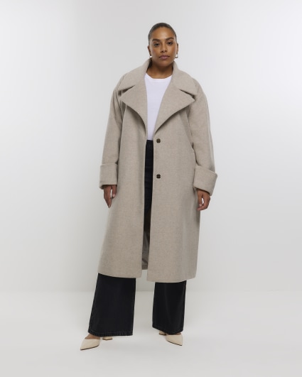 River island plus coat on sale