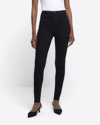 Black High-Waisted and High-Rise Jeans