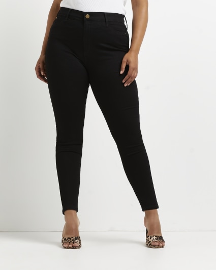 Black High-Waisted and High-Rise Jeans