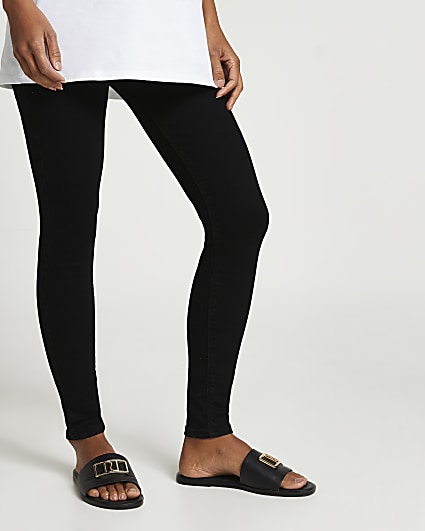 Black Molly high rise maternity skinny jeans