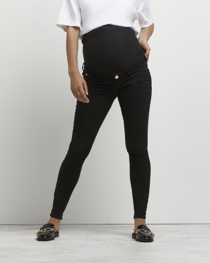 Black Molly high rise maternity skinny jeans