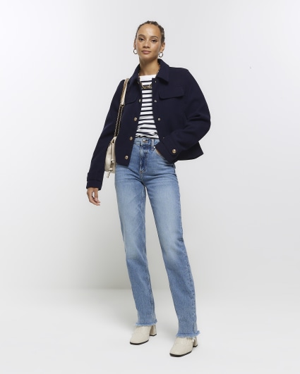 Womens wax jacket hot sale river island