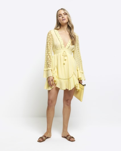 Mini 2024 yellow dress