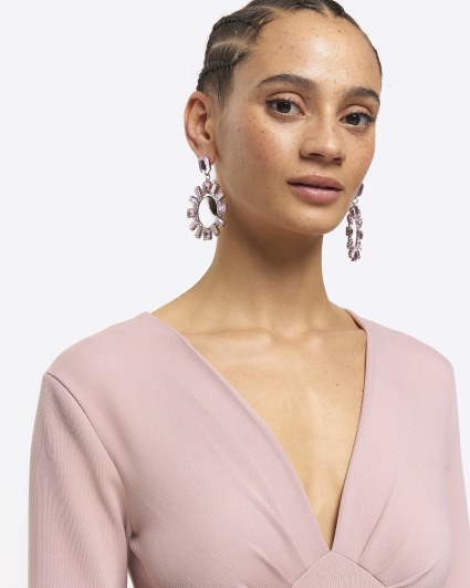 Pink earrings sales river island