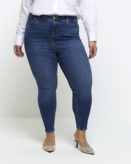 Plus blue bum sculpt skinny jeans