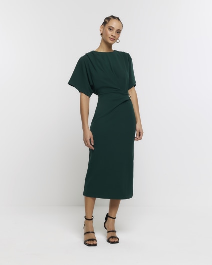 River island best sale green midi dress