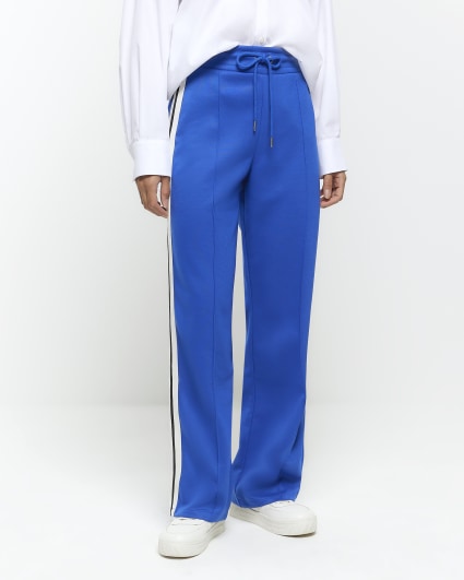 Ecru flared cargo trousers