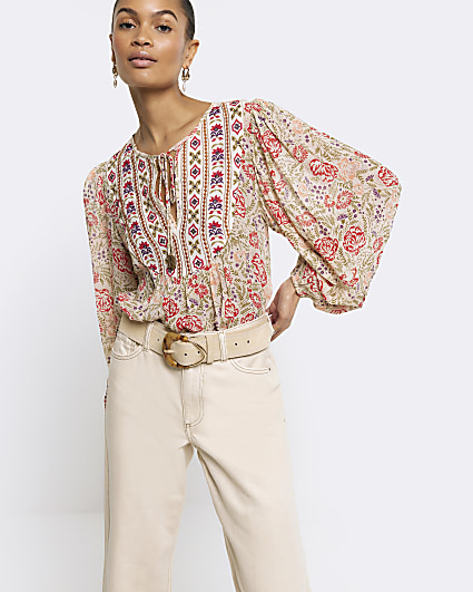 Floral Embroidered Blouse