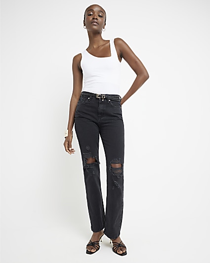 Female 2024 black jeans