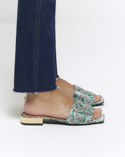 Women s Green Sandals River Island