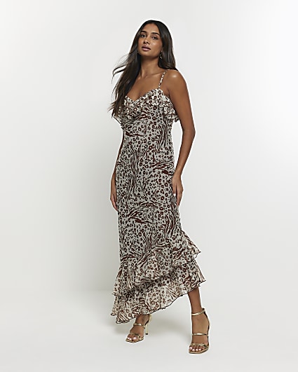 Massimo dutti outlet animal print dress