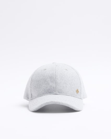 Grey melton cap