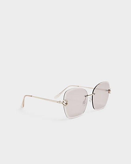 Rose gold glam sunglasses