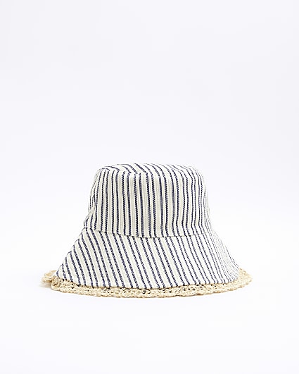 Blue stripe sun hat