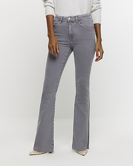 Short hot sale flare jeans