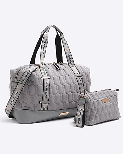 Grey and 2025 white bag