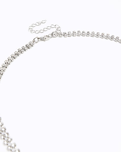 Silver Diamante Belly Chain
