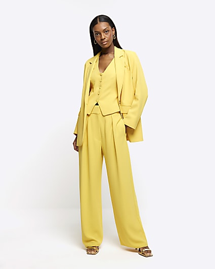 Yellow smart blazer