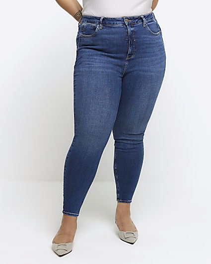 Sculpt & Define Mid Blue Skinny Jeggings